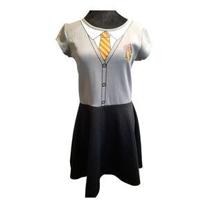 Nwt Harry Potter Hermione Gray and Black Graphic Dress Jr Large